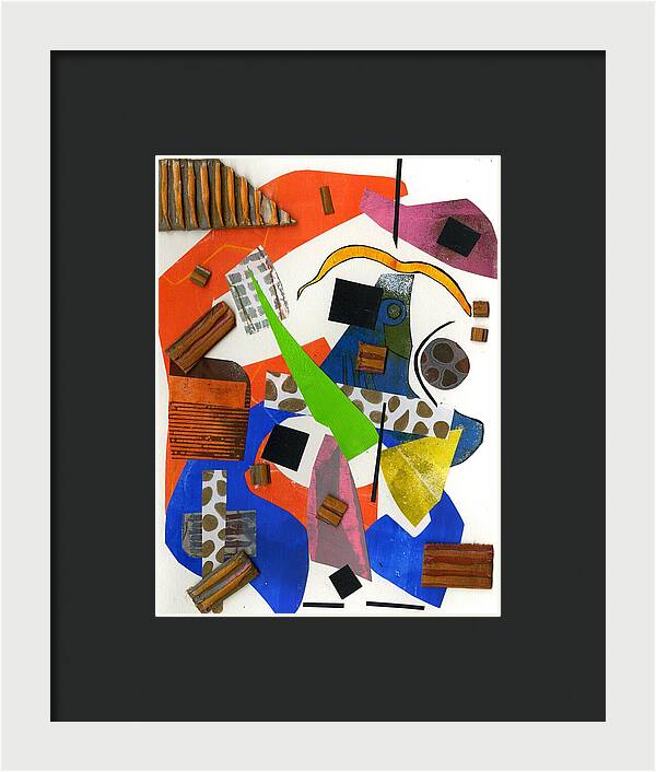 Abstract Geometric Collage - Framed Print