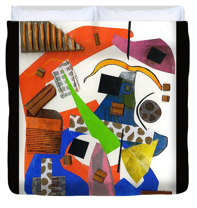 Abstract Geometric Collage - Duvet Cover