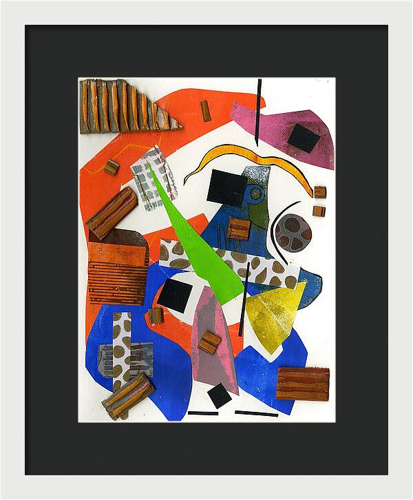 Abstract Geometric Collage - Framed Print