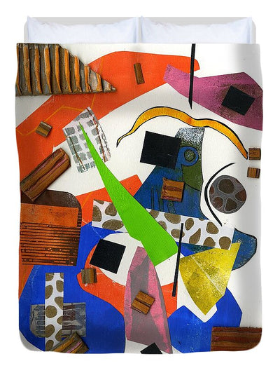 Abstract Geometric Collage - Duvet Cover