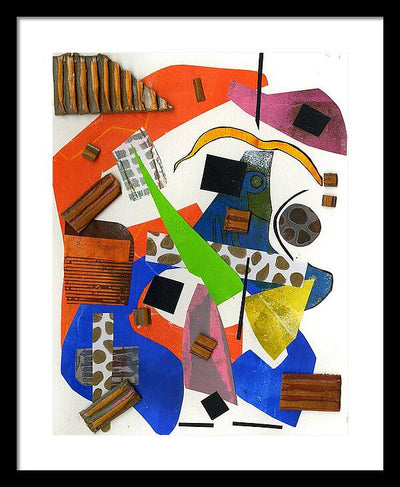 Abstract Geometric Collage - Framed Print