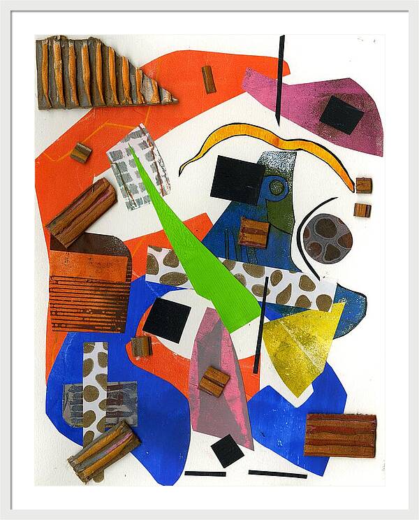 Abstract Geometric Collage - Framed Print