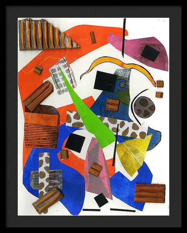 Abstract Geometric Collage - Framed Print