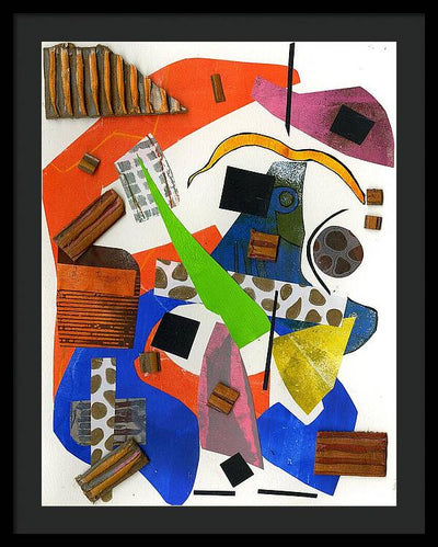 Abstract Geometric Collage - Framed Print