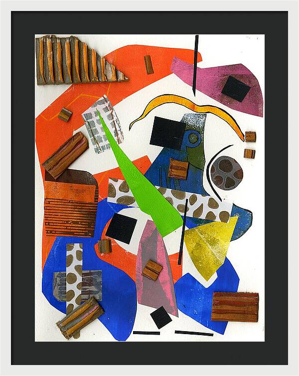 Abstract Geometric Collage - Framed Print