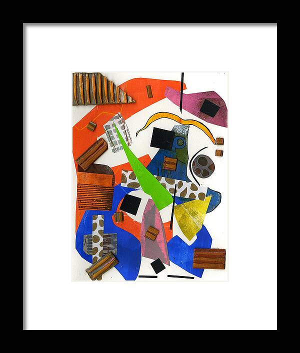 Abstract Geometric Collage - Framed Print