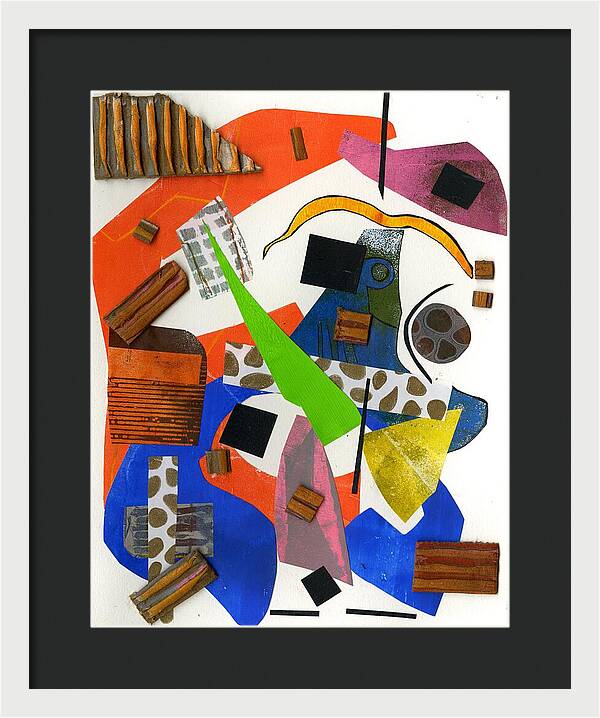 Abstract Geometric Collage - Framed Print