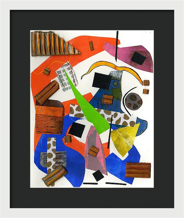 Abstract Geometric Collage - Framed Print