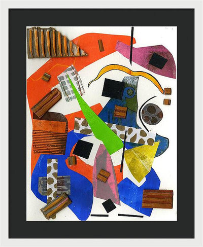 Abstract Geometric Collage - Framed Print