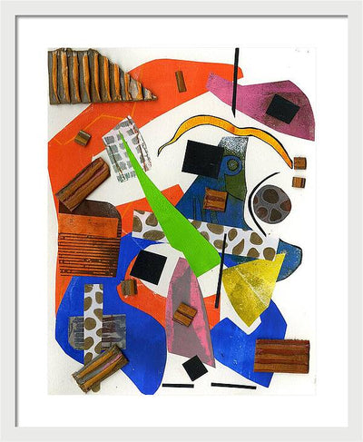 Abstract Geometric Collage - Framed Print