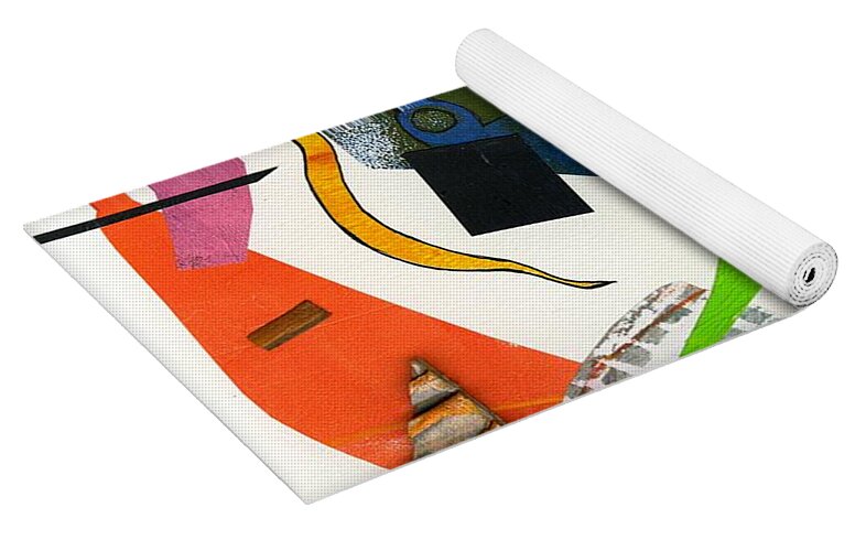Abstract Geometric Collage - Yoga Mat