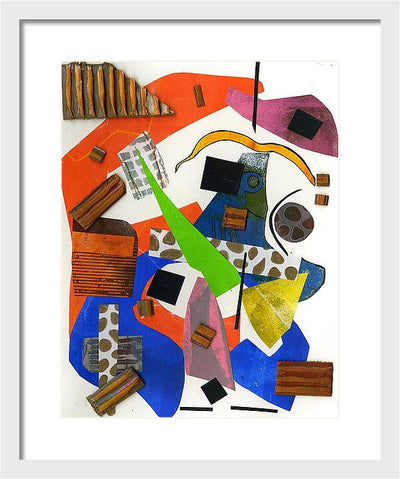 Abstract Geometric Collage - Framed Print