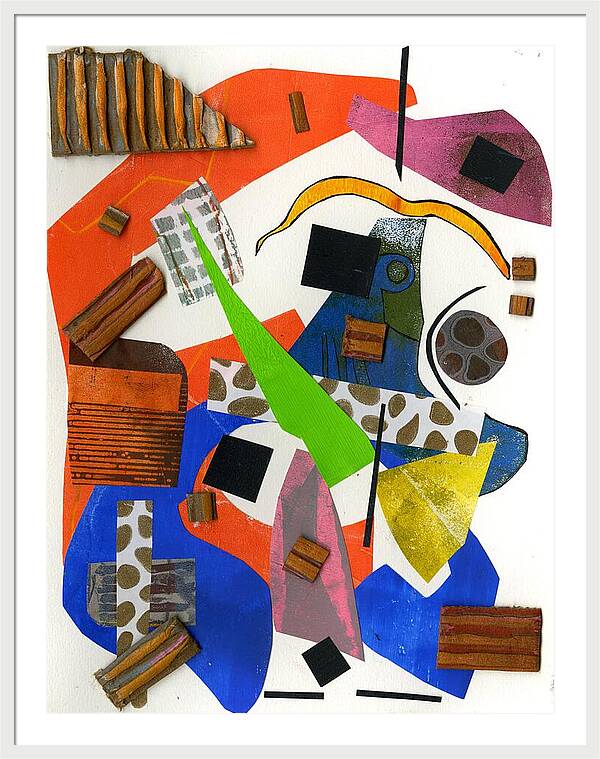 Abstract Geometric Collage - Framed Print
