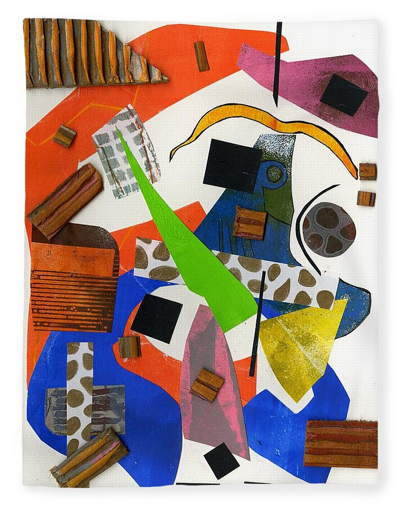 Abstract Geometric Collage - Blanket