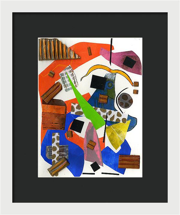 Abstract Geometric Collage - Framed Print
