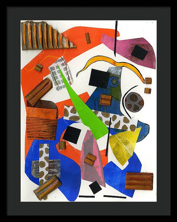 Abstract Geometric Collage - Framed Print