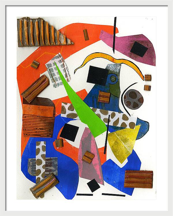 Abstract Geometric Collage - Framed Print