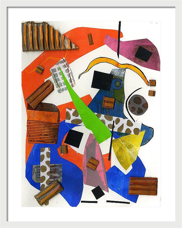 Abstract Geometric Collage - Framed Print