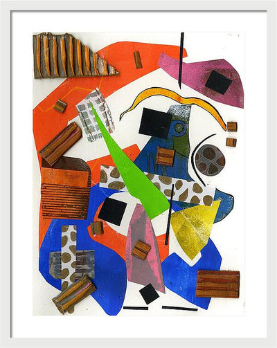 Abstract Geometric Collage - Framed Print