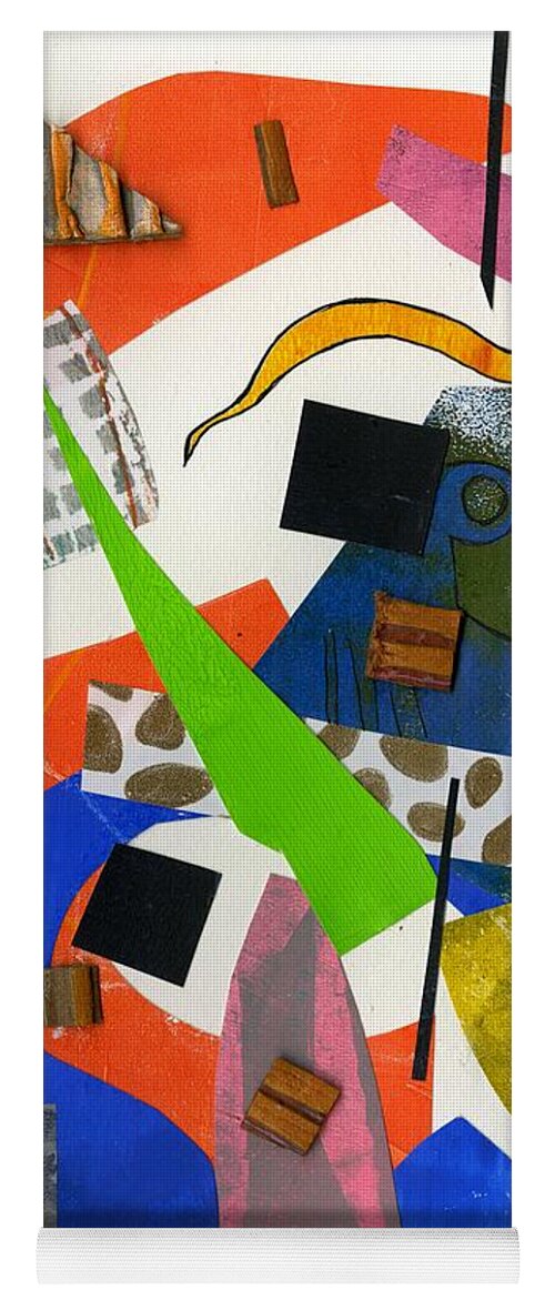 Abstract Geometric Collage - Yoga Mat