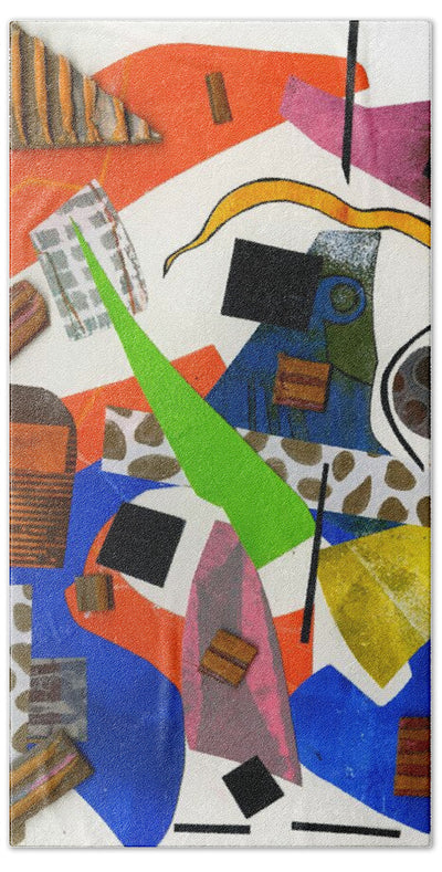 Abstract Geometric Collage - Beach Towel