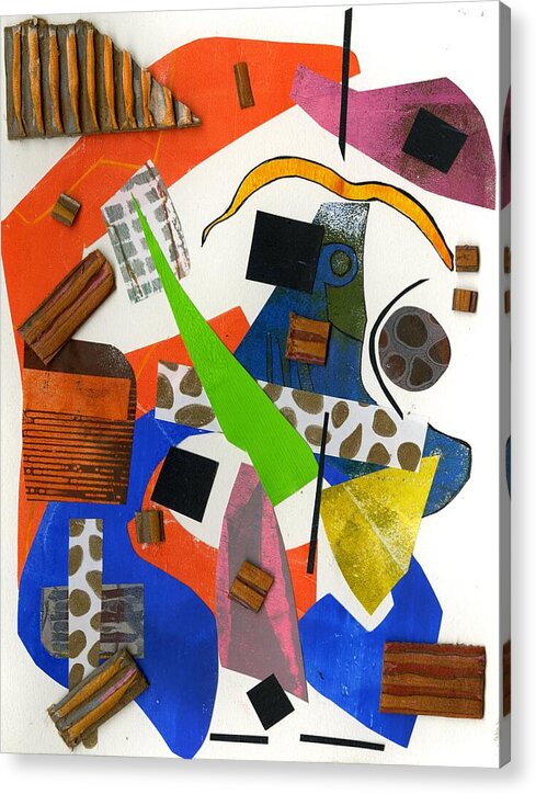 Abstract Geometric Collage - Acrylic Print