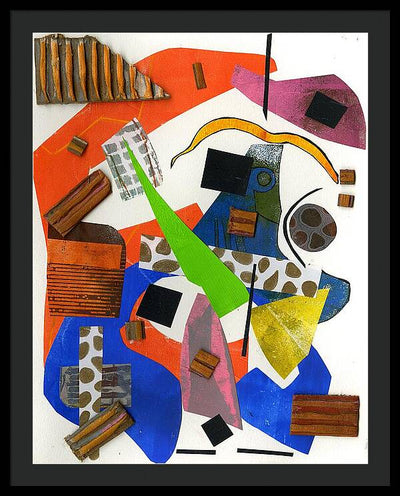 Abstract Geometric Collage - Framed Print