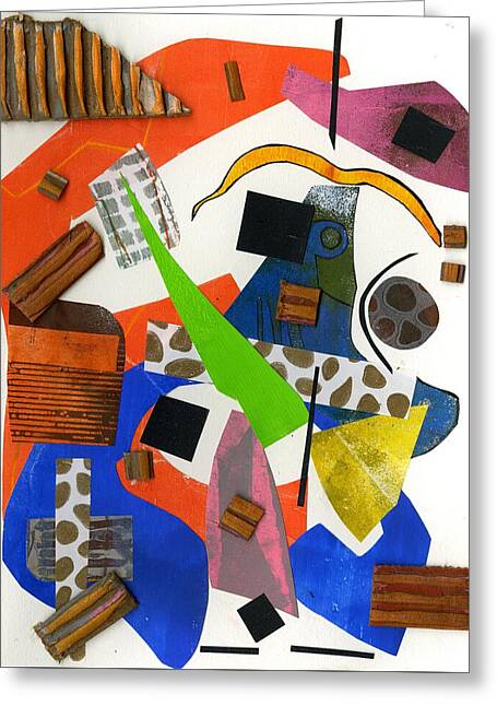 Abstract Geometric Collage - Greeting Card