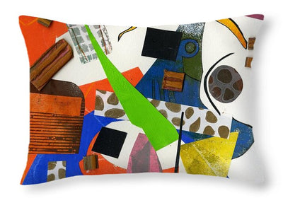 Abstract Geometric Collage - Throw Pillow