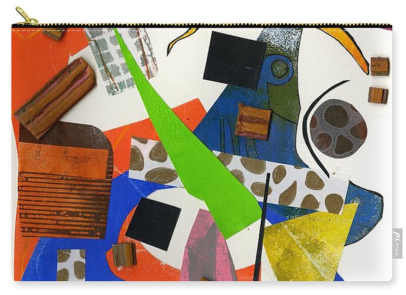 Abstract Geometric Collage - Zip Pouch