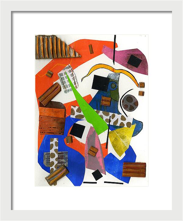 Abstract Geometric Collage - Framed Print