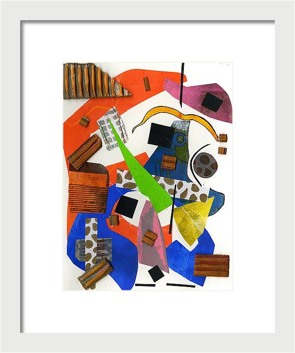 Abstract Geometric Collage - Framed Print