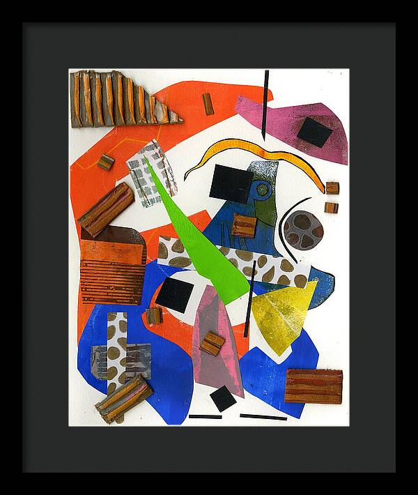 Abstract Geometric Collage - Framed Print