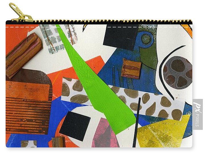 Abstract Geometric Collage - Zip Pouch