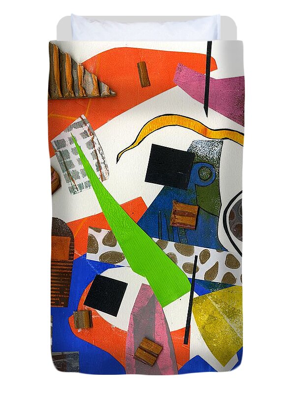 Abstract Geometric Collage - Duvet Cover