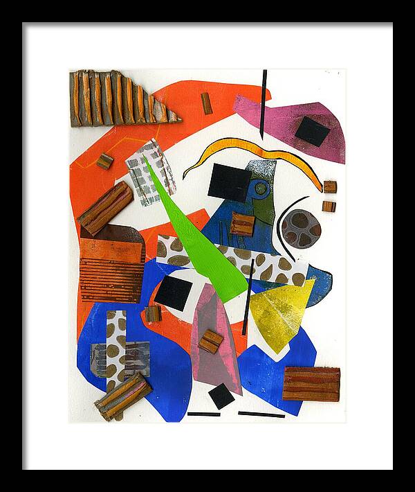 Abstract Geometric Collage - Framed Print