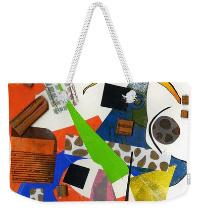Abstract Geometric Collage - Weekender Tote Bag