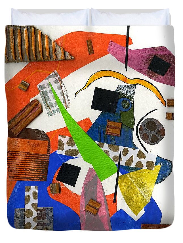 Abstract Geometric Collage - Duvet Cover