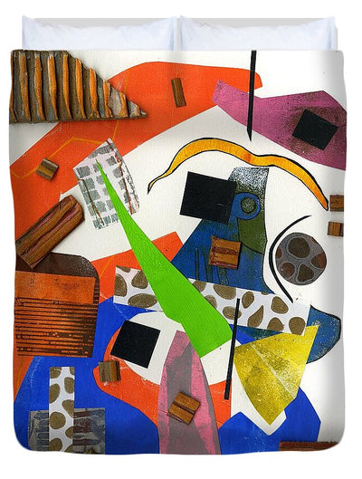 Abstract Geometric Collage - Duvet Cover