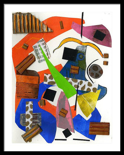 Abstract Geometric Collage - Framed Print