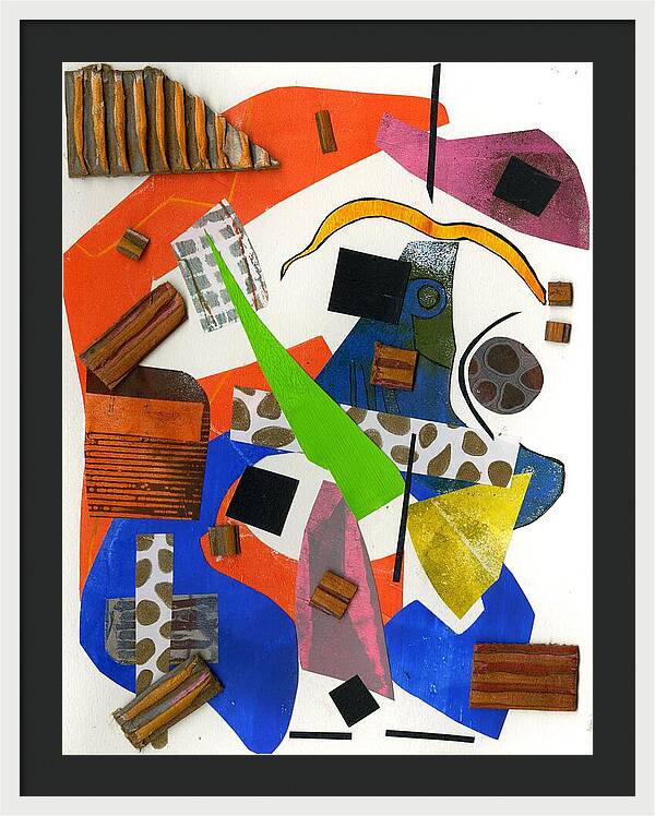 Abstract Geometric Collage - Framed Print