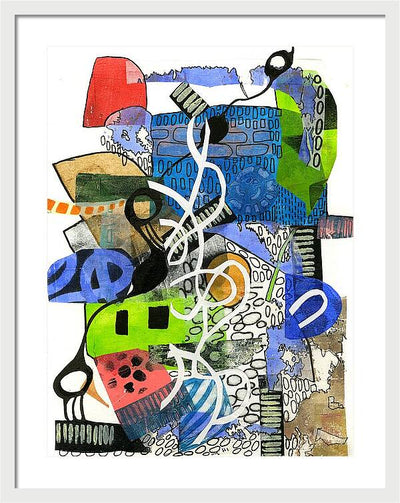 Colorful Abstract Composition - Framed Print