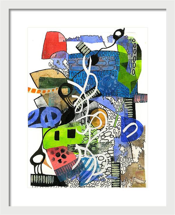 Colorful Abstract Composition - Framed Print