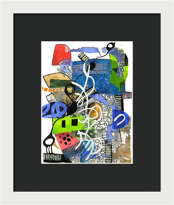 Colorful Abstract Composition - Framed Print