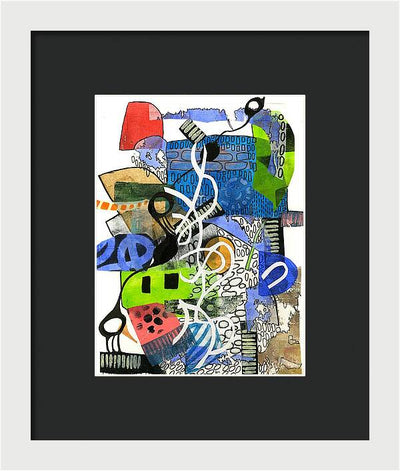 Colorful Abstract Composition - Framed Print