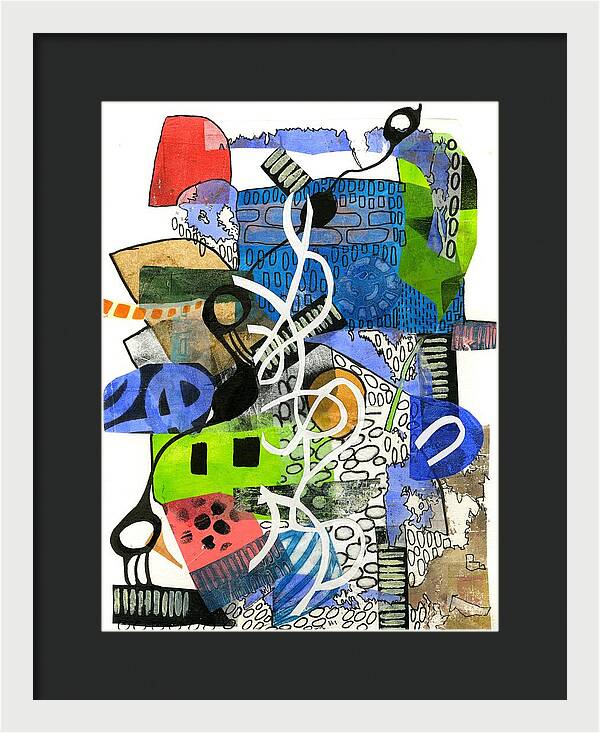 Colorful Abstract Composition - Framed Print