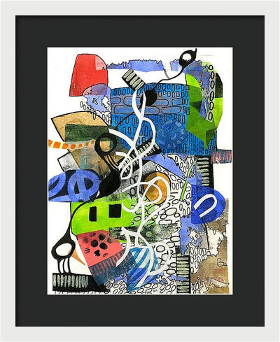 Colorful Abstract Composition - Framed Print