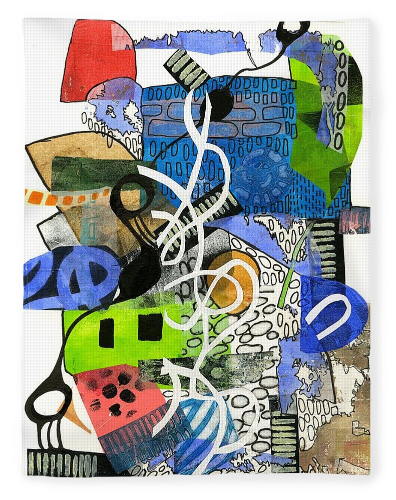 Colorful Abstract Composition - Blanket