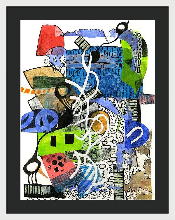 Colorful Abstract Composition - Framed Print