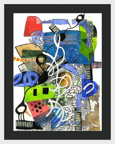Colorful Abstract Composition - Framed Print